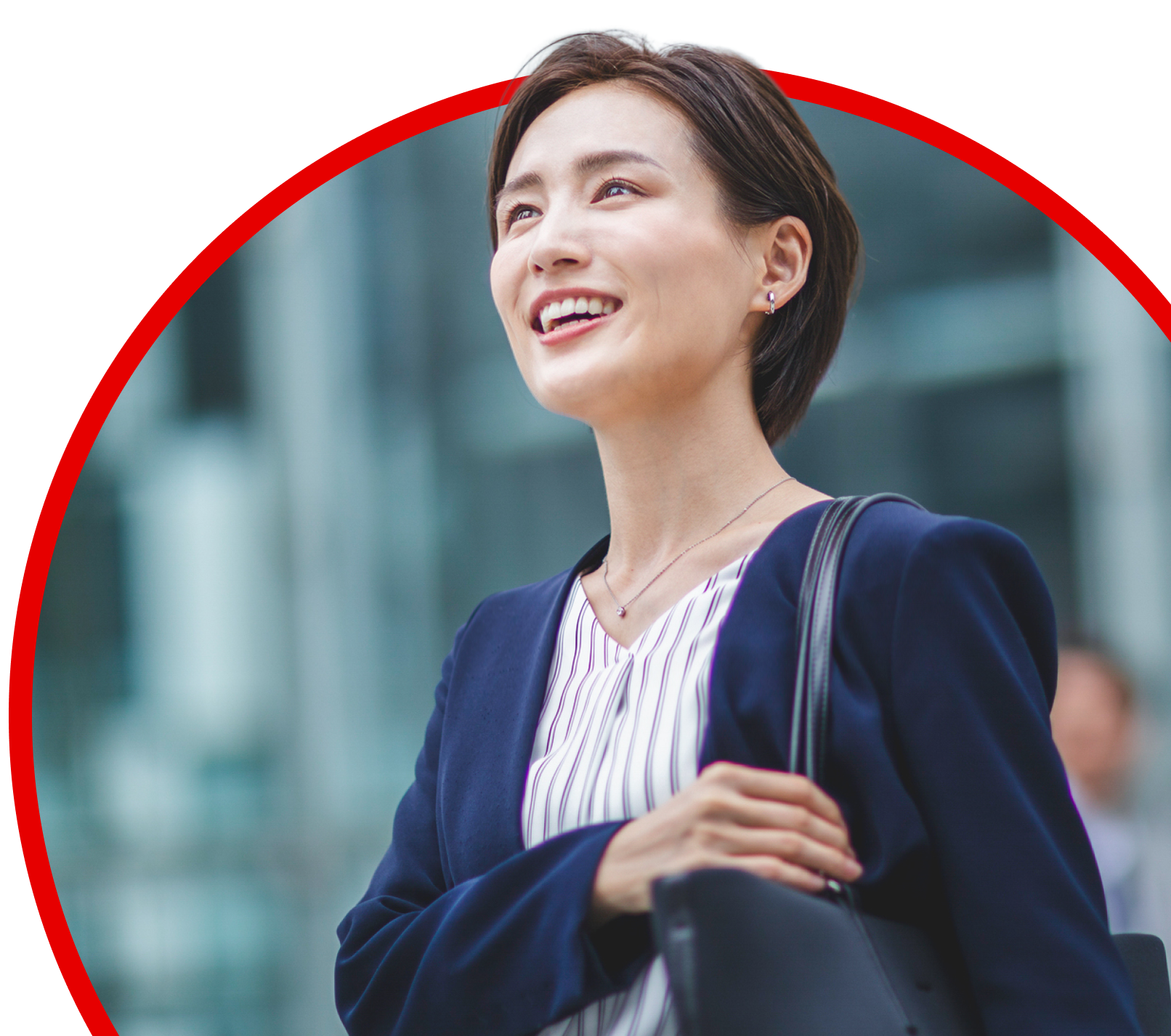 笑顔の女性の画像